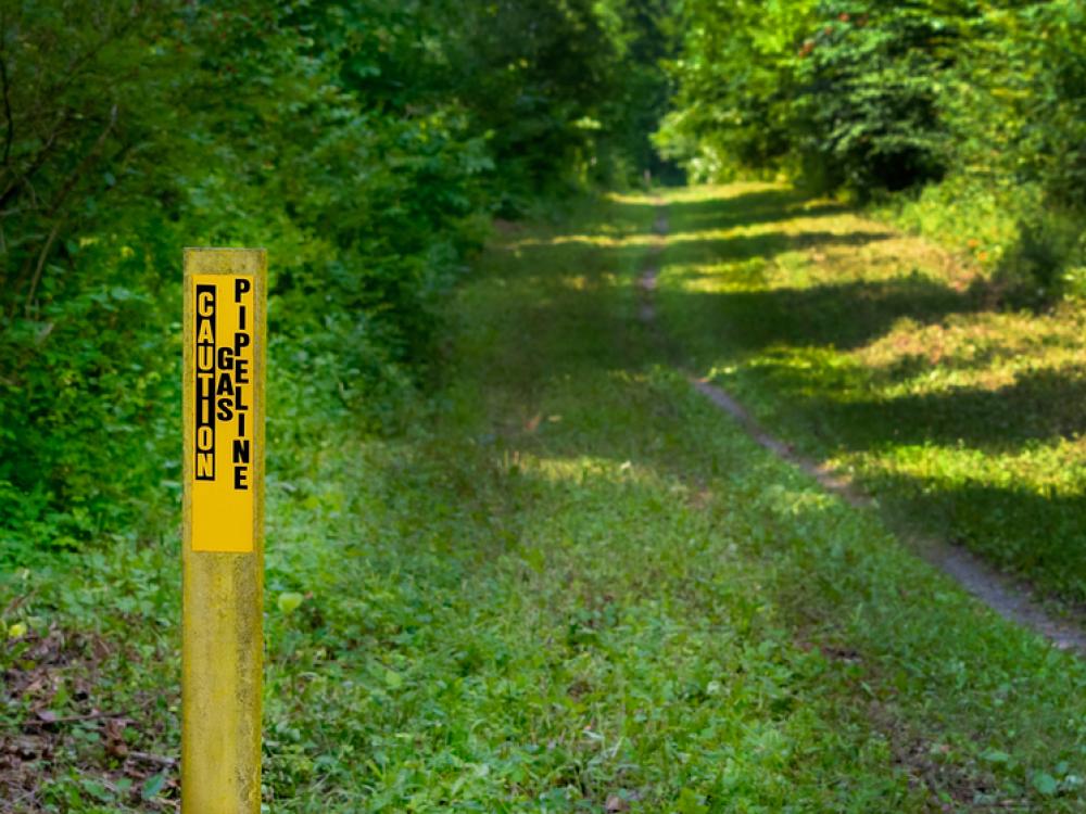 pipeline marker right of way